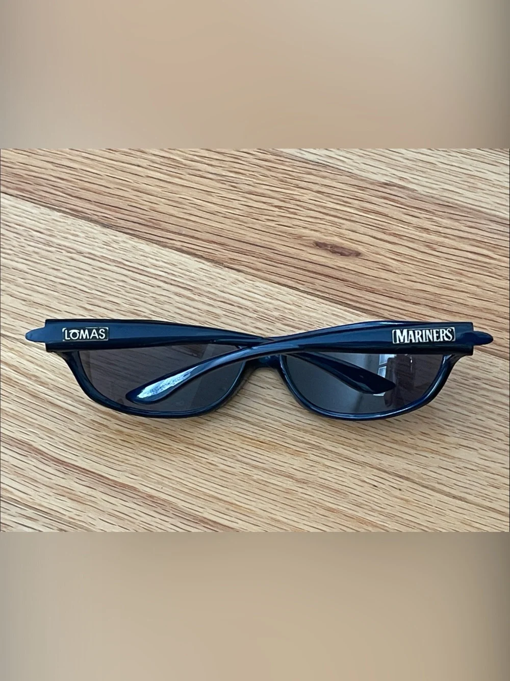 Seattle Mariners LOMAS Branded Wraparound Navy Blue Sunglasses - Dark Lenses